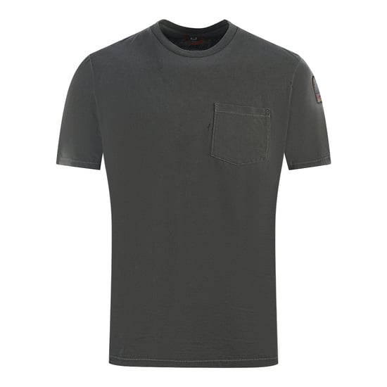 Parajumpers Basic Tee Brusttasche Schwarzes T-Shirt - Image 1