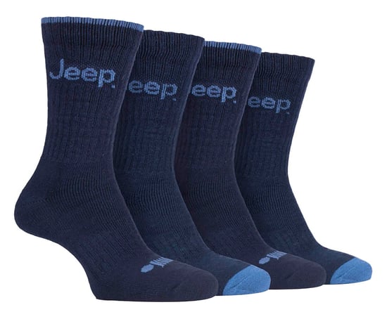 JEEP - 4 Paar Herren Anti Blister dick gepolstert Luxus Boot Socken - Image 1