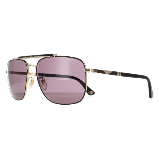 Police Aviator Mens Rose Gold Semi Matte Black Smoke SPLD43 Origins 44