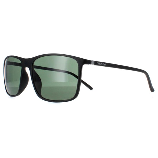 Calvin Klein Rectangle Mens Matte Black Green CK22558S