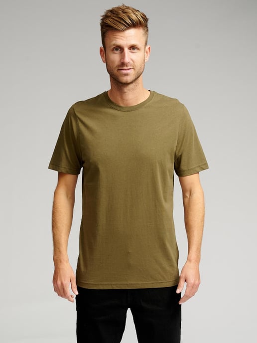 Bio-Basic-T-Shirt - Armee - Image 1