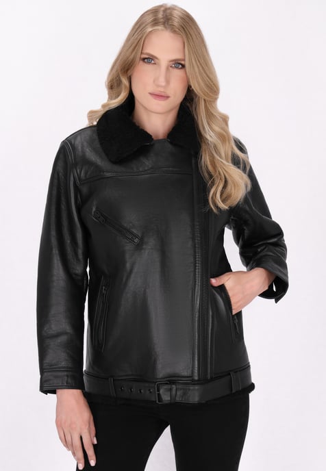 Dreimaster Jacke Damen schwarz - Image 3