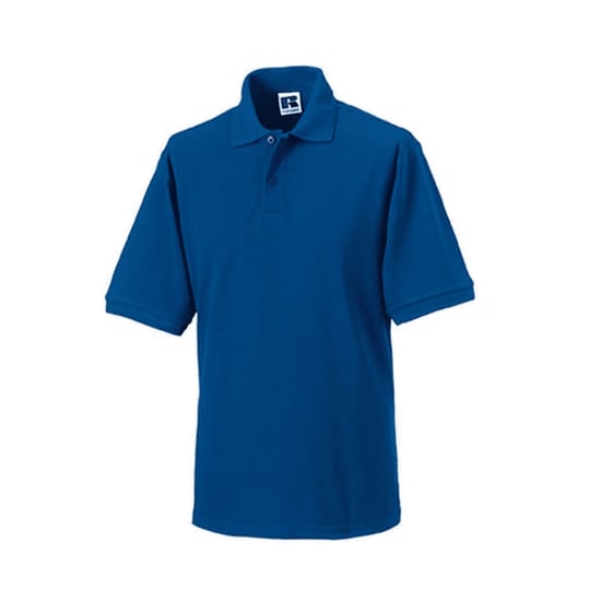 Russell Mens Ripple Kragen & Manschette Kurzarm-Poloshirt (Bright Royal) - Image 2