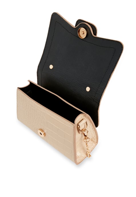 Beige Cross Body Bag
