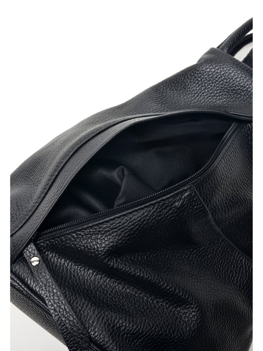 Carla Ferreri SS22 CF 1625 Noir Cuir de vachette Sac - Image 4