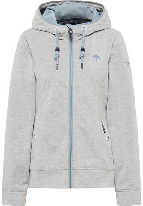 Schmuddelwedda Funktionsjacke Damen Hellgrau Melange Icemint - Image 1