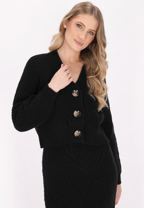 Dreimaster Cardigan Damen Schwarz - Image 3
