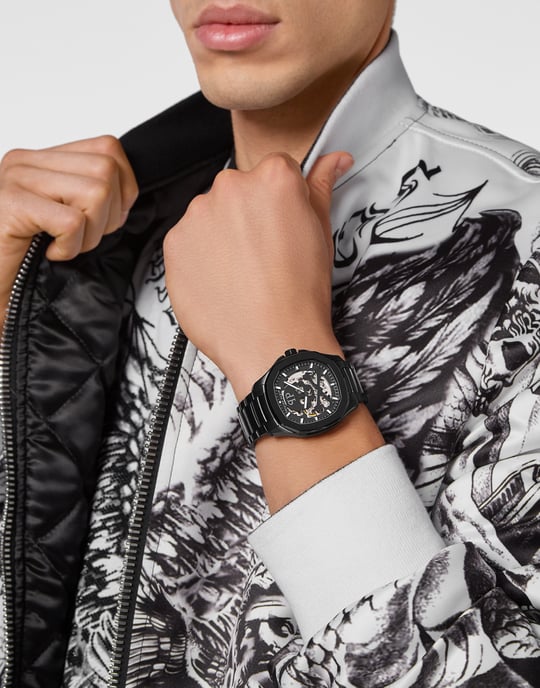 Philipp Plein $keleton $pectre Schwarz Herren Armbanduhr PWRAA0423 - Image 3