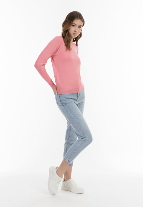 Mymo Strickpullover Damen Rosa - Image 2
