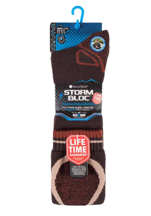 Extra lange kniehohe Socken aus Wollmischung für Gummistiefel - Image 2
