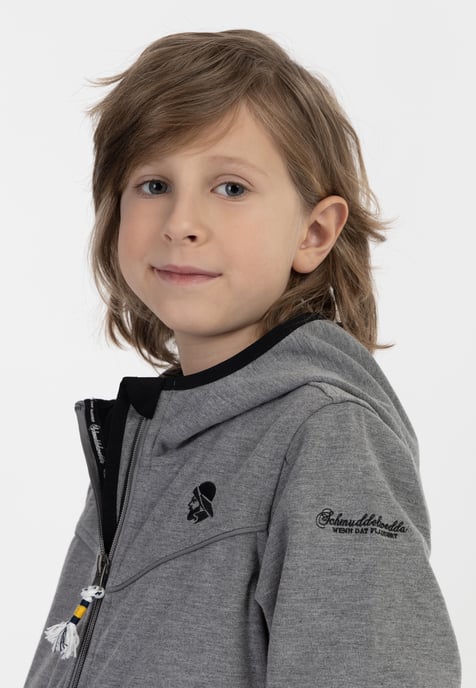 Schmuddelwedda Funktionsjacke jung grau melange - Image 5