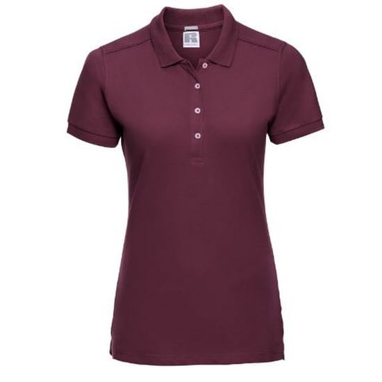 Russell - Polo-Shirt mit kurzen Ärmeln - Damen (Bordeaux) - Image 1