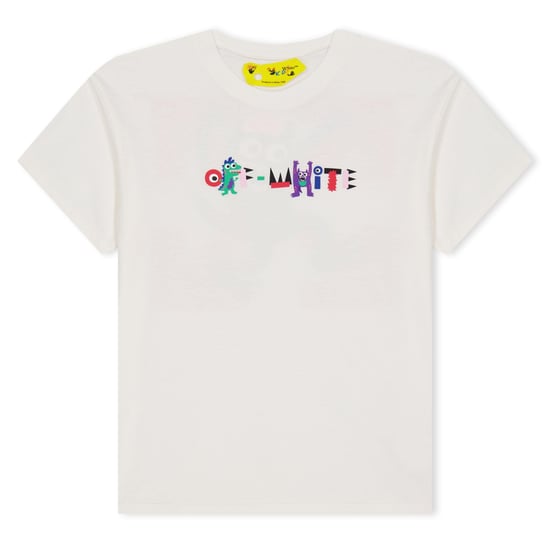 Girl's Off White Juniors Monsters T-Shirt in White pink