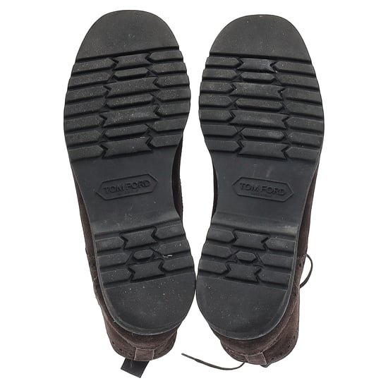 Tom Ford Laser Cut Schnürstiefeletten aus braunem Wildleder - Image 6