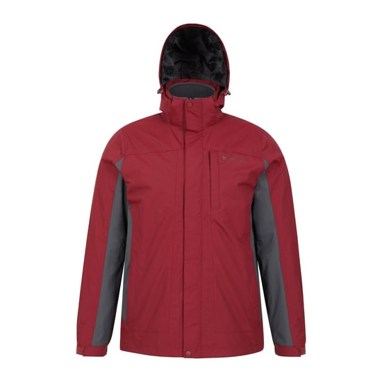 Mountain Warehouse Herren Thunderstorm 3 in 1 Wasserdichte Jacke (Rot) - Image 5