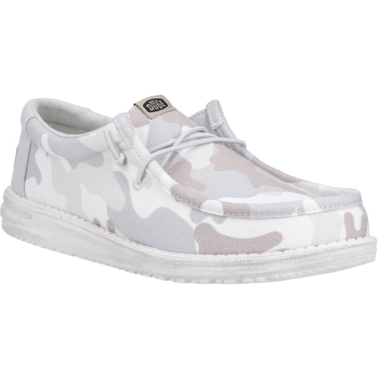 HEYDUDE Wally Washed Camo Polyester Herren Graustufen Wüste Camo Bootsschuhe - Image 1