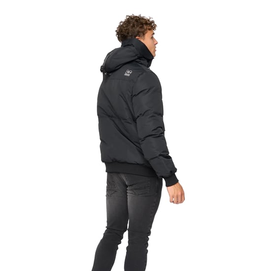 Crosshatch - "Milwaka" Bomberjacke für Herren (Schwarz) - Image 2