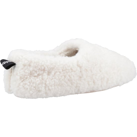 Hush Puppies Emily Kunstfell Damen Creme Hausschuhe - Image 2
