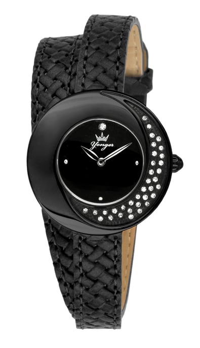 Yonger and Bresson: Black Watch with White Dial