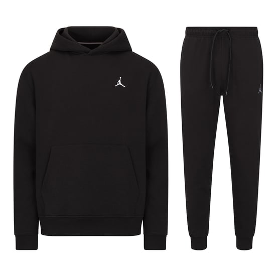 Jordan Brooklyn Fleece Herren Pull Over Trainingsanzug mit Kapuze in Schwarz - Image 1
