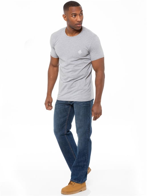 Enzo | Herren Regular Fit Denim Jeans mit Gürtel - Blau - Image 5