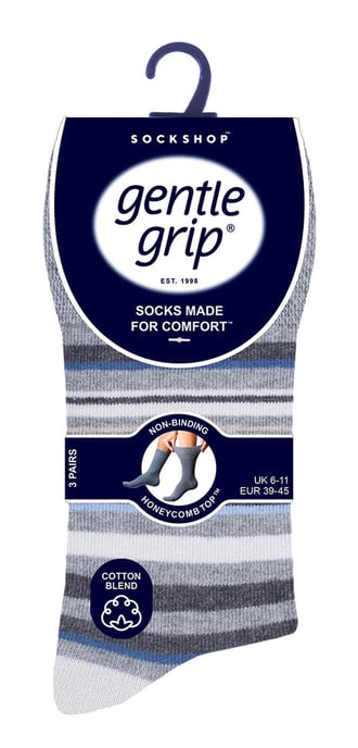 Gentle Grip - 6 Paar Herren Gentle Grip nicht elastische Socken - SOMRJ581 - Image 2