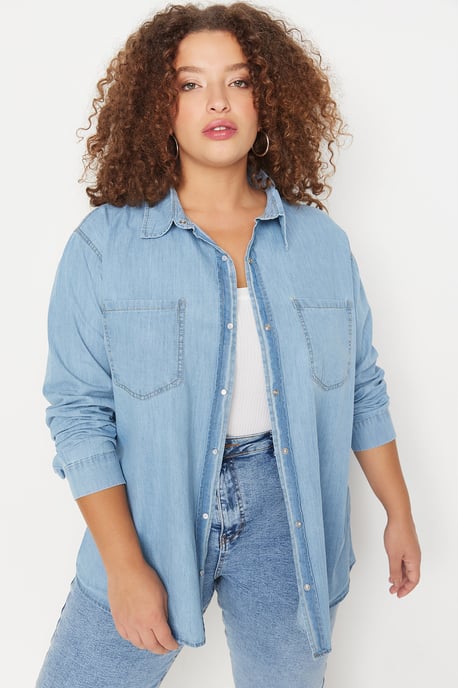 Standard Passform Plus Size Hemd - Image 1