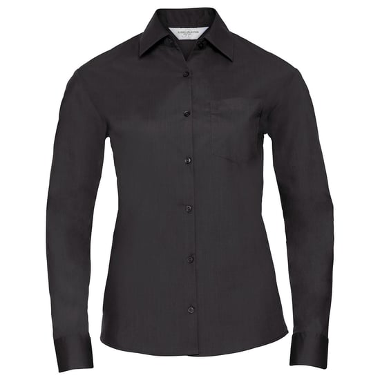 Russell Collection - Formelles Hemd Pflegeleicht für Damen Langärmlig (Schwarz) - Image 1