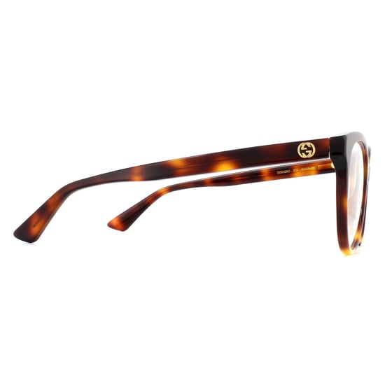 Gucci Round Light Havana Womens Glasses Frames