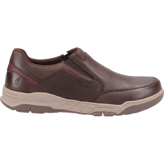 Hush Puppies Fletcher Leder Herren Kaffee Loafers - Image 4