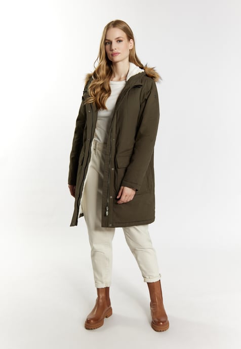 Dreimaster Winterparka Damen Dunkeloliv - Image 2