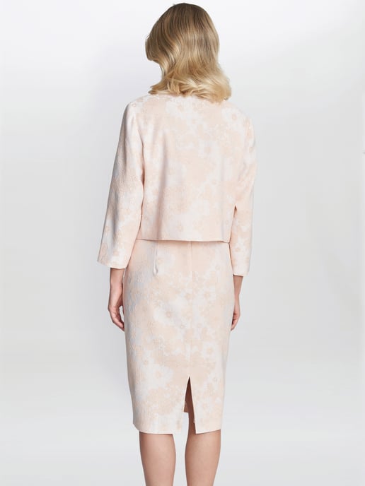 Lily Jacquard Shift Dress And Bolero