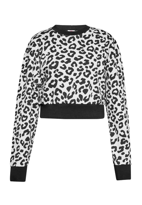 Mymo Sweatshirt Damen Weiss Leo - Image 1