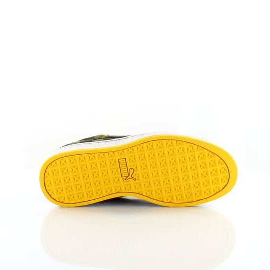 Puma Basket II Check Green Yellow Synthetic Mens Trainers 352299 02