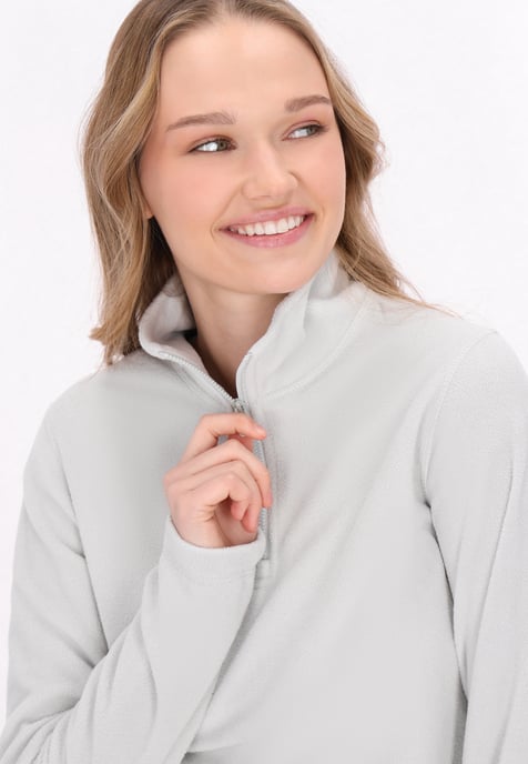 Mymo Fleecepullover Damen hellgrau - Image 5