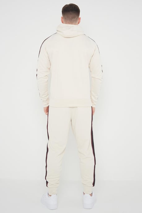 Nike Herren Tribute Poly Trainingsanzug in Creme - Image 2