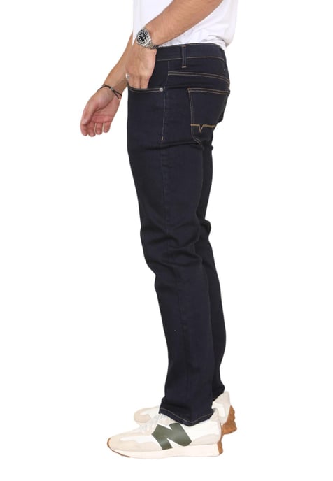 MYT Herren-Jeans mit geradem Bein, Hyper-Stretch-Denim in Indigo - Image 3