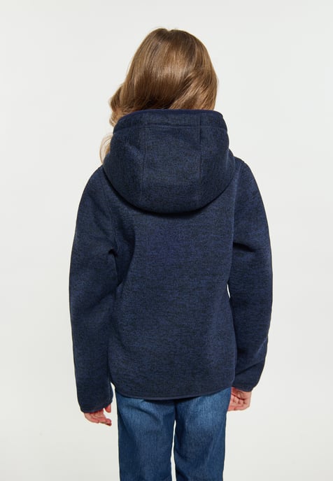 Schmuddelwedda Strickfleeceblouson Mädchen (Kids) Meeresmelange - Image 4