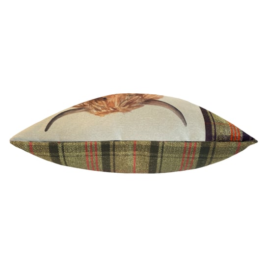 Evans Lichfield Hunter Hochlandrind Rechteckiges Tartan Federgefülltes Kissen - Image 3