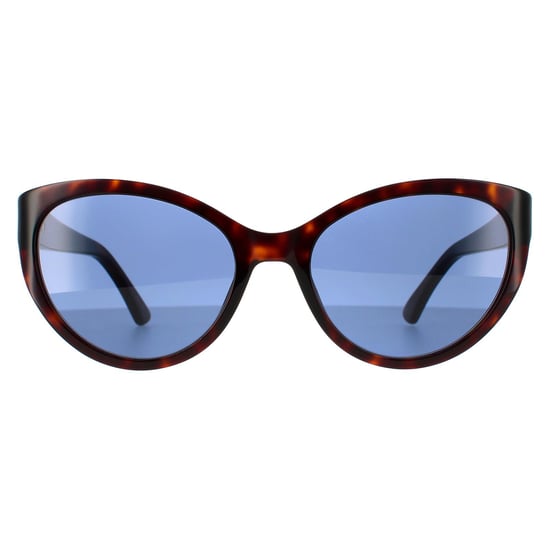 Moschino Cat Eye Frauen dunkle Havanna blau Sonnenbrille - Image 1