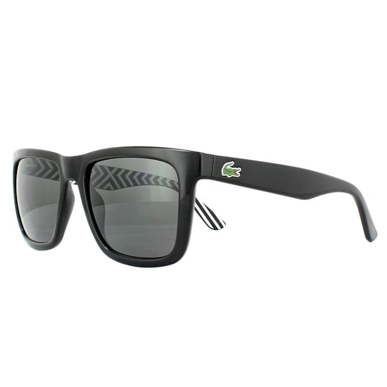 Lacoste Rectangle Mens Black Grey Sunglasses