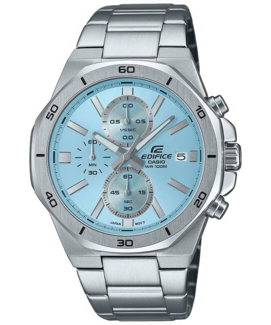 Casio Edifice Herren Silber Uhr EFV-640D-2BVUEF - Image 1