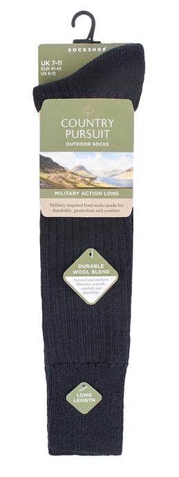 Herren lange kniehohe Wolle militärische Aktion Armee Stil Socken für Stiefel - Image 2