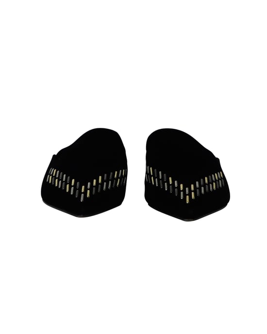 Nicholas Kirkwood Beya Flache Mules aus schwarzem Samt - Image 2