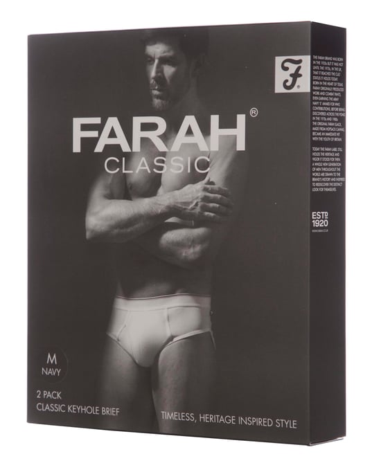 Farah Classic - Herren Schlüsselloch-Slip - Weiß - Image 2