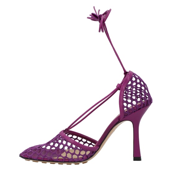 Bottega Veneta Stretch-Lace-Up-Sandalette lila - Image 4