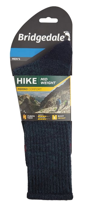 Bridgedale - Herren Wandern Midweight Merinowolle Socken -Navy - Image 2