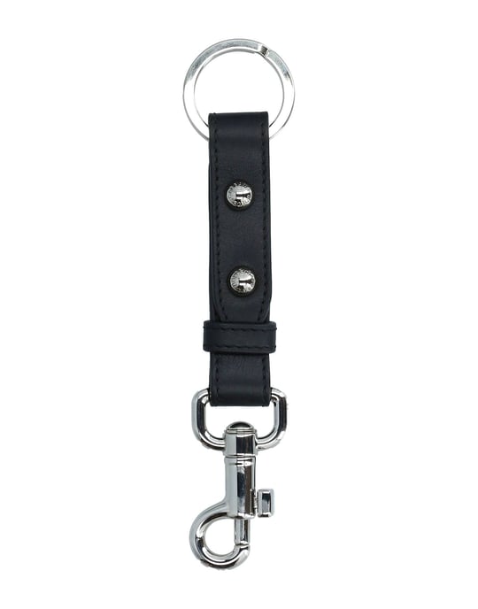 Dolce & Gabbana Herren Schlüsselanhänger aus schwarzem Leder - Image 1