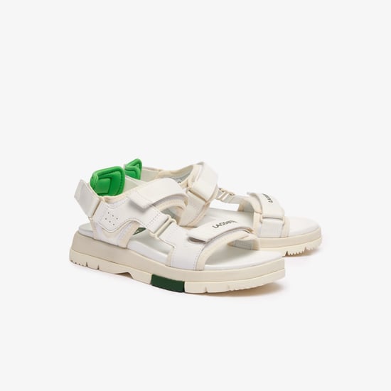Women's Lacoste Suruga Premium Sandals in White Green - Image 2