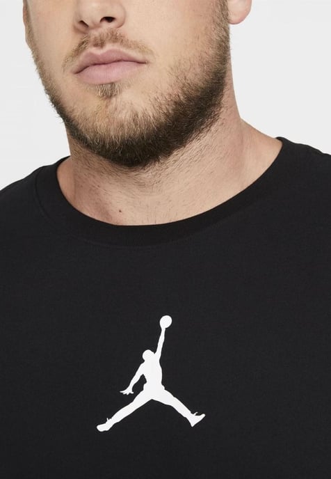 Nike Air Jordan Jumpman Herren-T-Shirt mit Rundhalsausschnitt in Schwarz - Image 3
